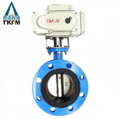 泰流科技（TKFM）電動(dòng)軟密封法蘭蝶閥D941X-10/16 Q/C