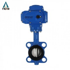 泰流科技（TKFM）電動(dòng)軟密封對(duì)夾蝶閥D971X-10/16 Q/C/Z