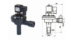 TMF-4(TCF-4)直角插管式電磁脈沖閥 TMF-4(TCF-4)直角插管式電磁脈沖閥