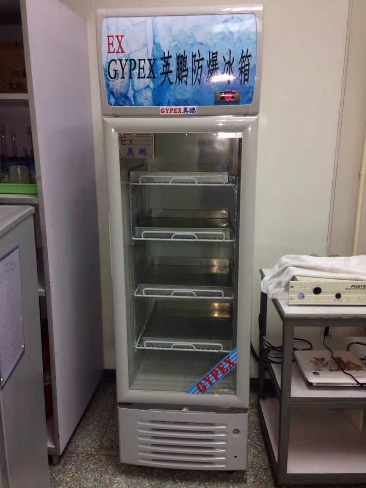 英鵬防爆冷藏冰箱，儲(chǔ)存化學(xué)品防爆冰箱BL-300L