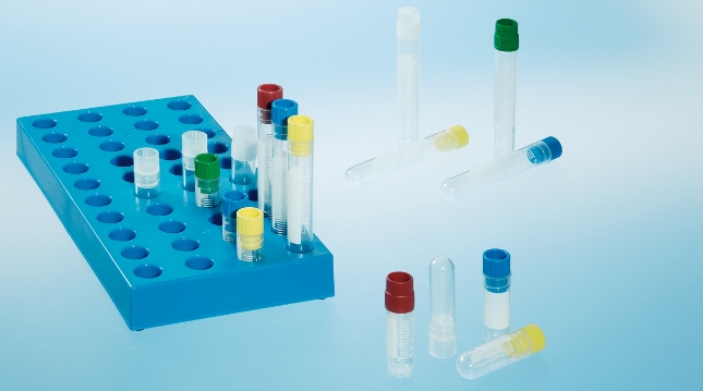 1ml普通凍存管 123279 凍存管 1ml，內(nèi)旋，星形站立角，藍(lán)，有書寫區(qū)